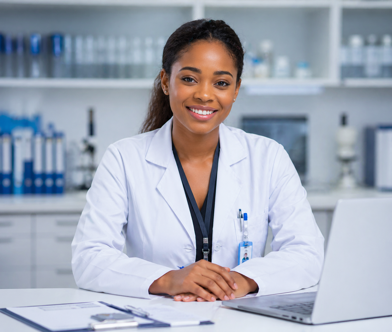 Doctor at desk